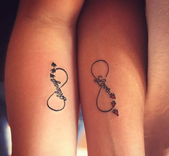 Infinity Mother Daughter Tattoos