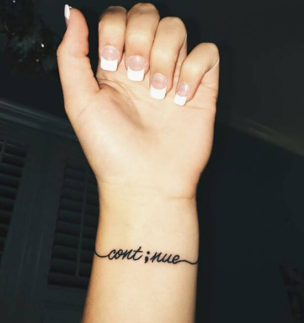 Inspirational One Word Tattoos Wrist