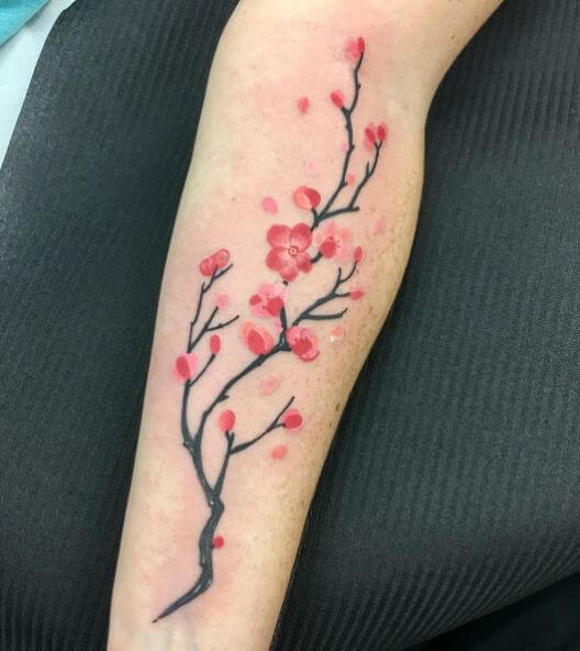 Japanese Cherry Blossom Tree Tattoos