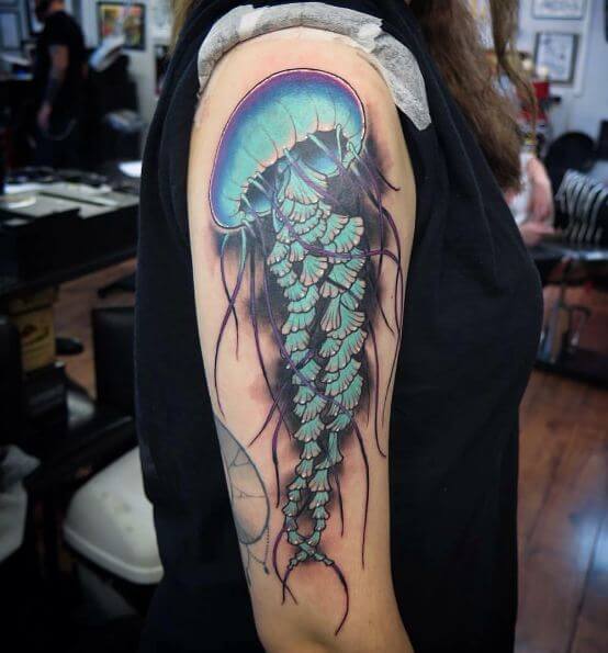 Jellyfish Forearm Tattoos