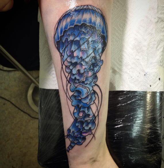 Jellyfish Tattoo Stencil