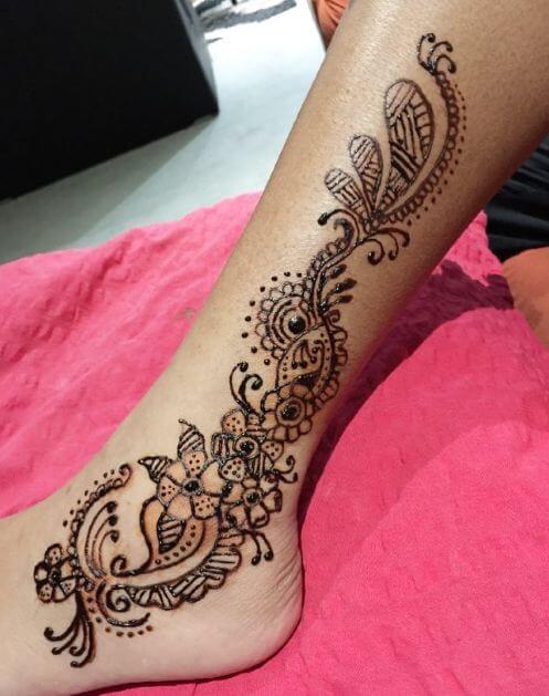 Leg Henna Tattoo