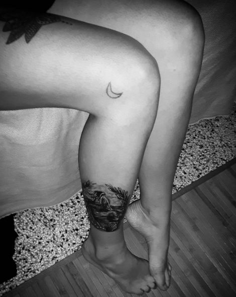 Leg Tattoos Black And Grey