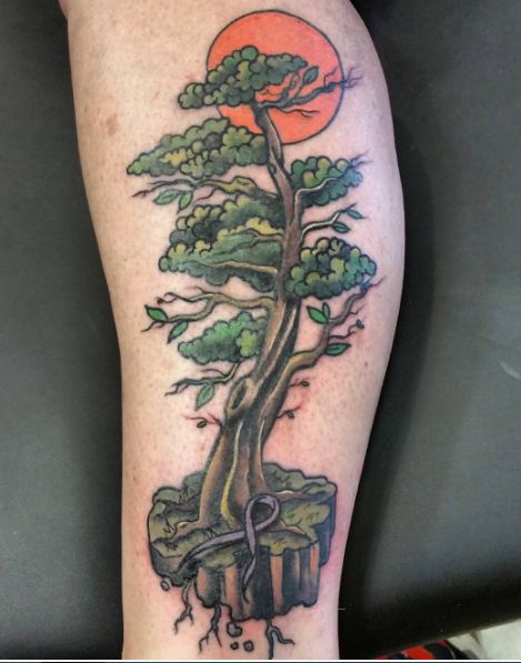 Leg Tree Tattoos
