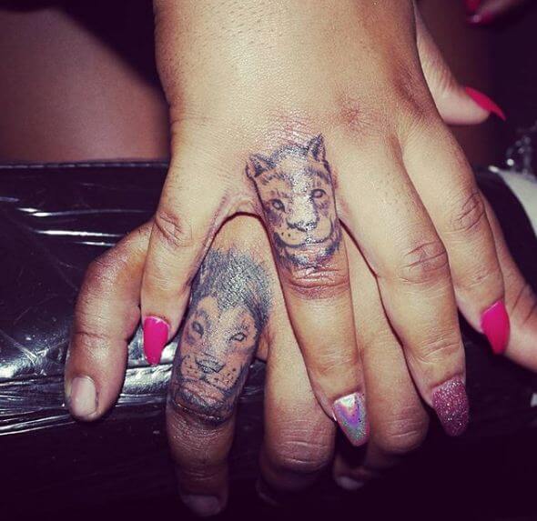 Lion And Lioness Tattoos