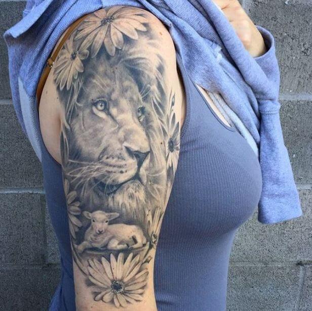 Lion And The Lamb Tattoo