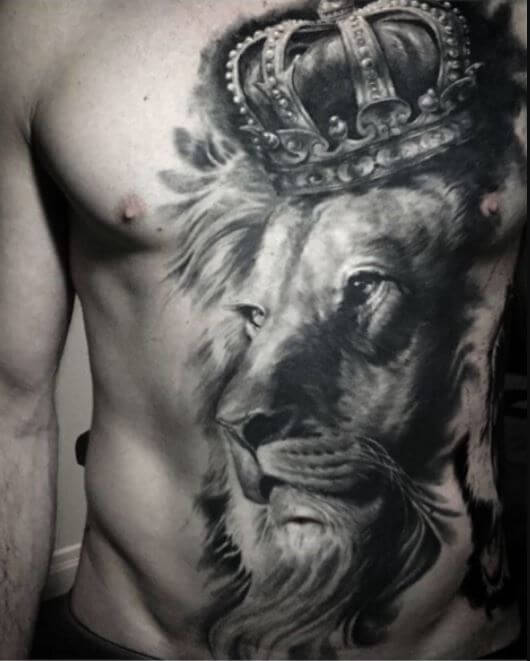 Lion Portrait Tattoo
