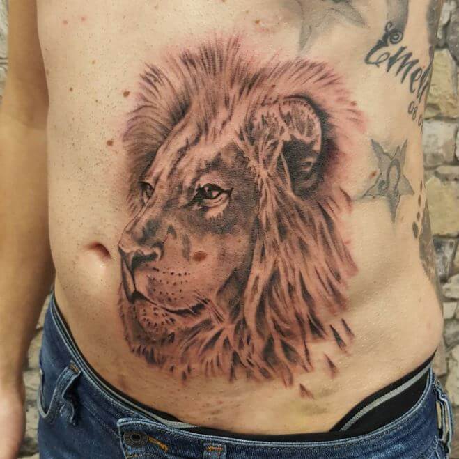 Lion Side Tattoo