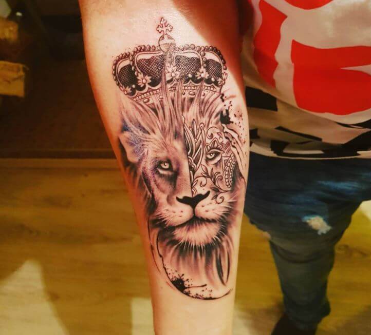 Lion Tattoo Forearm