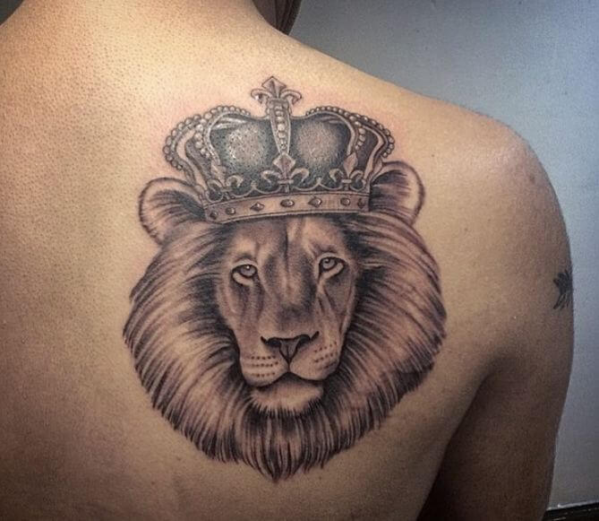 Lion Tattoos With Crowns