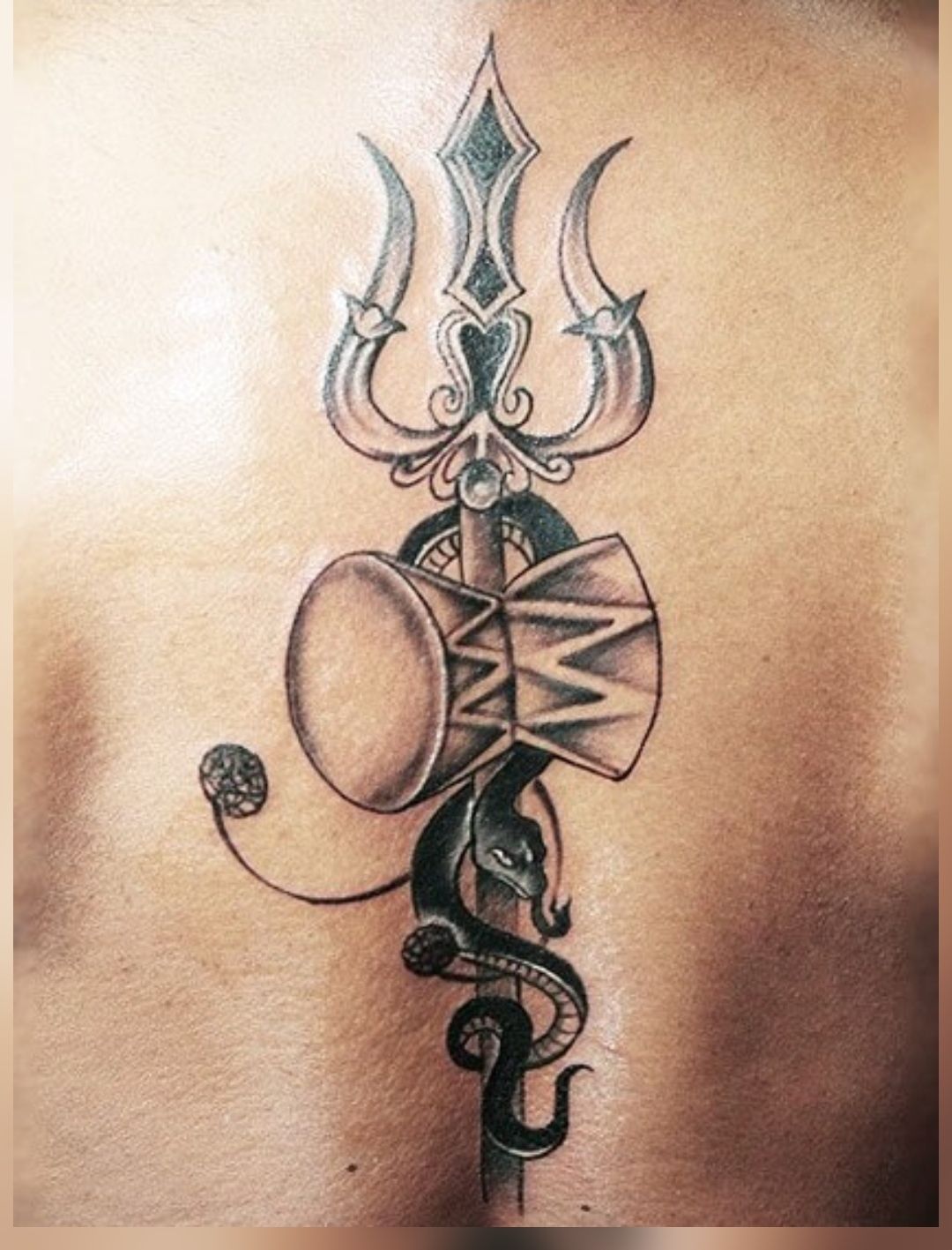 Abstract Shiva Tattoo