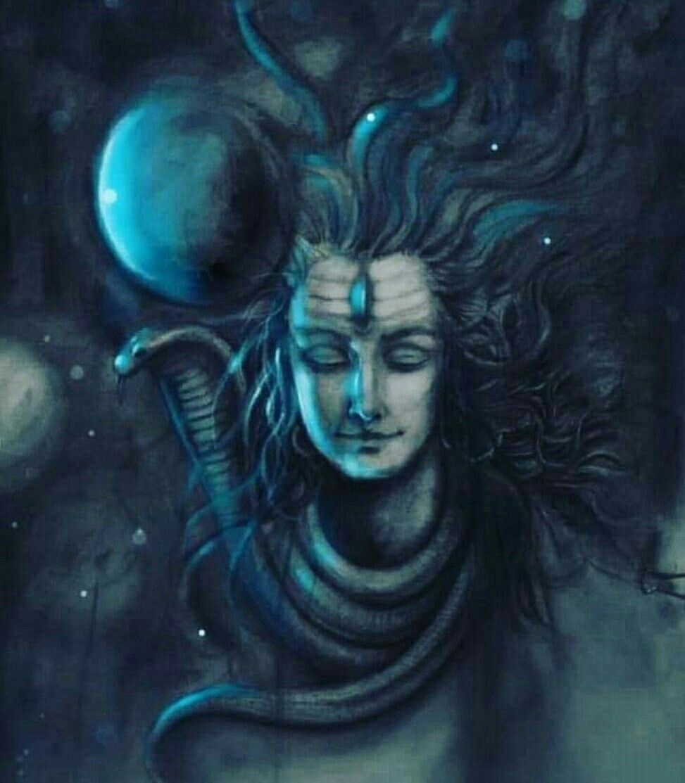 Lord Shiva Smoking Sketch (6)