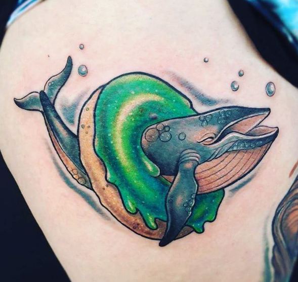 Lovely Whale Tattoos