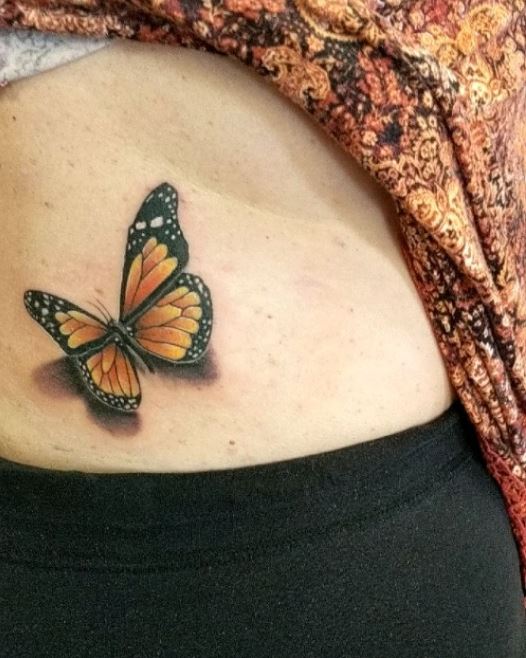 Lowerback Butterfly Tattoos