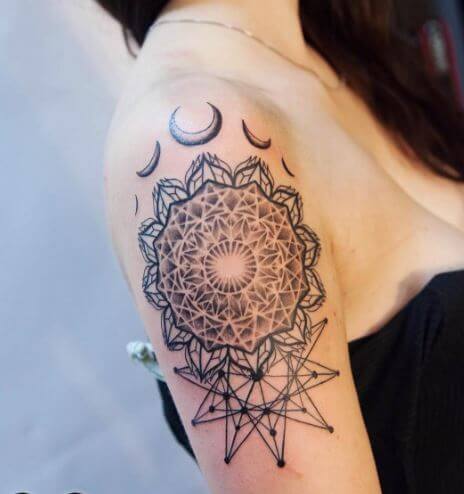 Mandala Sun Tattoos