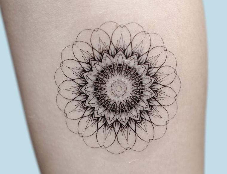 Mandala Temporary Tattoo