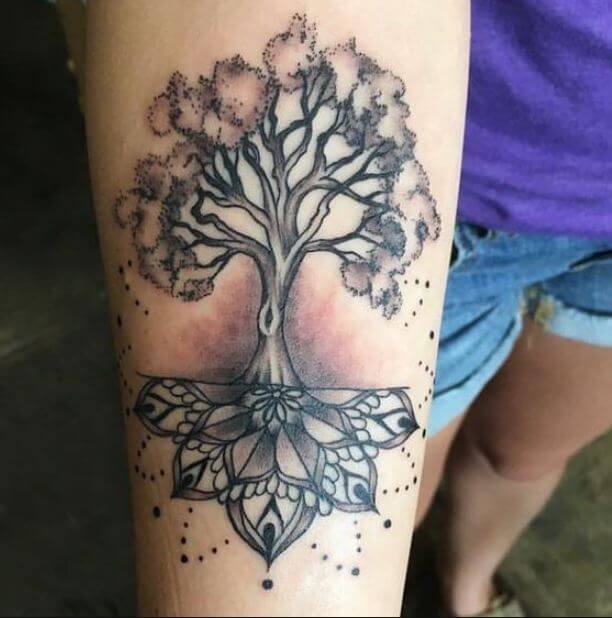 Mandala Tree Tattoo