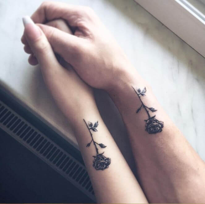 Matching Couple Tattoos Small