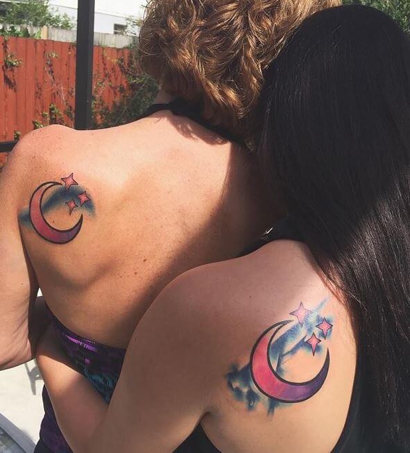 Matching Tattoos For Mother And Daughter