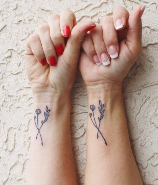 Matching Tattoos For Mother And Daughter