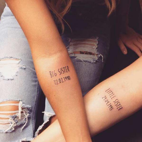 Meaningful Sibling Tattoos