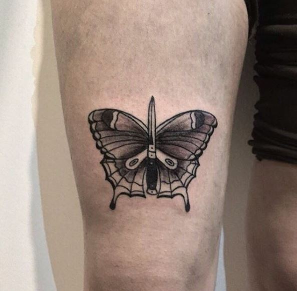 Men Butterfly Tattoos
