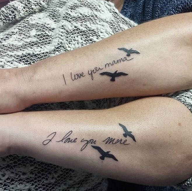 Mom And Daughter Matching Tattoos