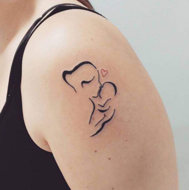 Mom Tattoos Baby