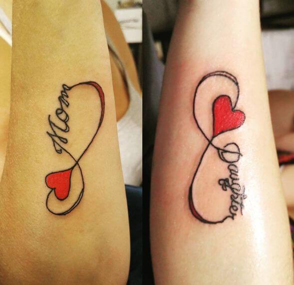 Mother Daughter Infinity Tattoos