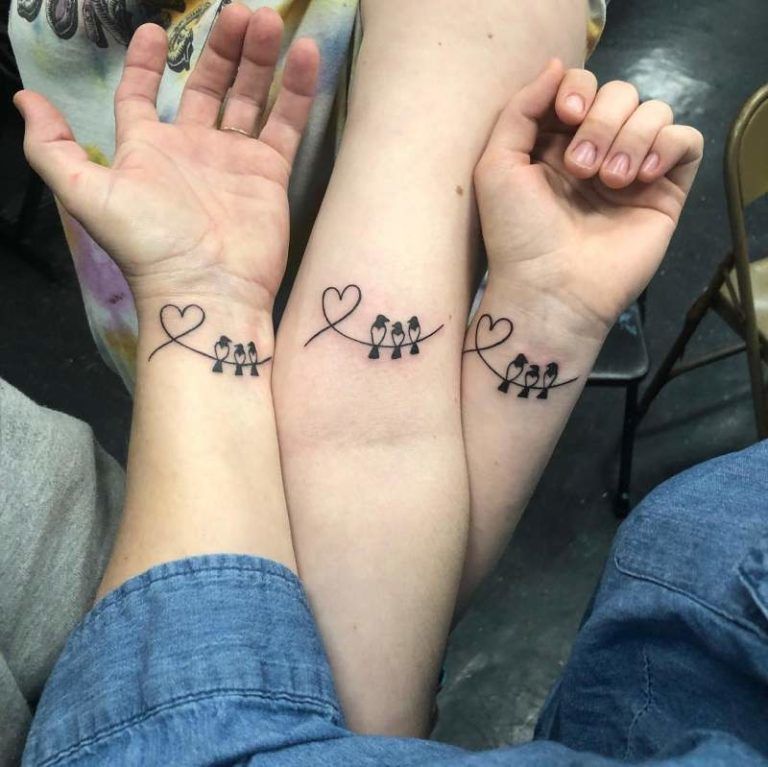 Mother Daughter Son Tattoo (2)