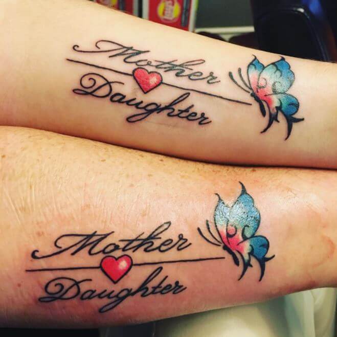 Mother Daughter Tattoos Name
