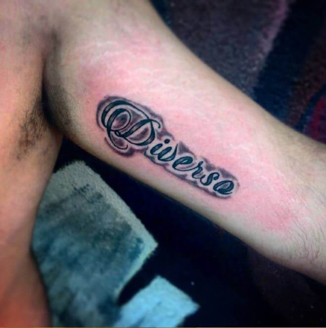 One Word Tattoos For Guys