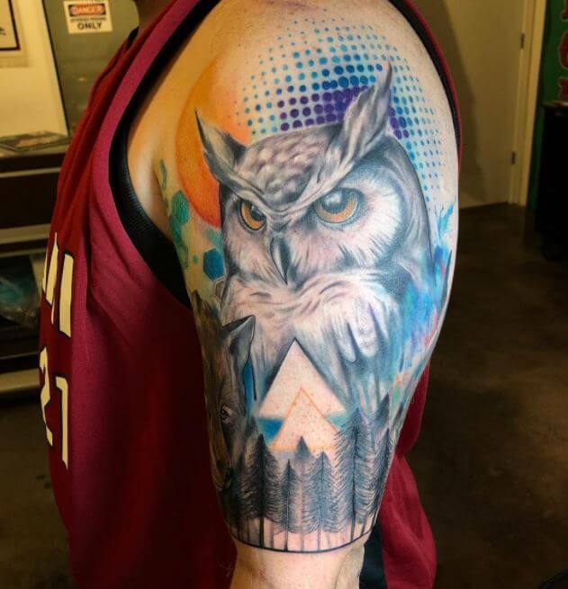 Owl Tattoo Sleeve