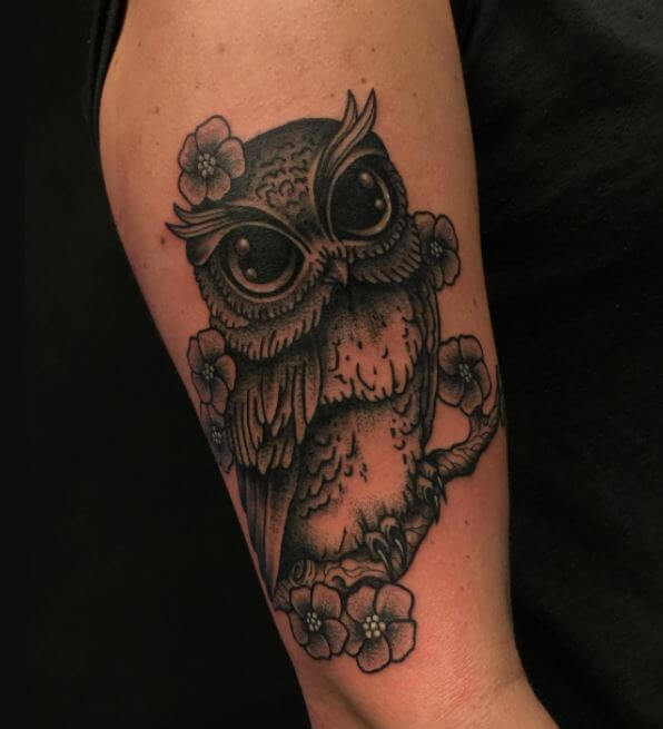 Owl Tattoos On Arms