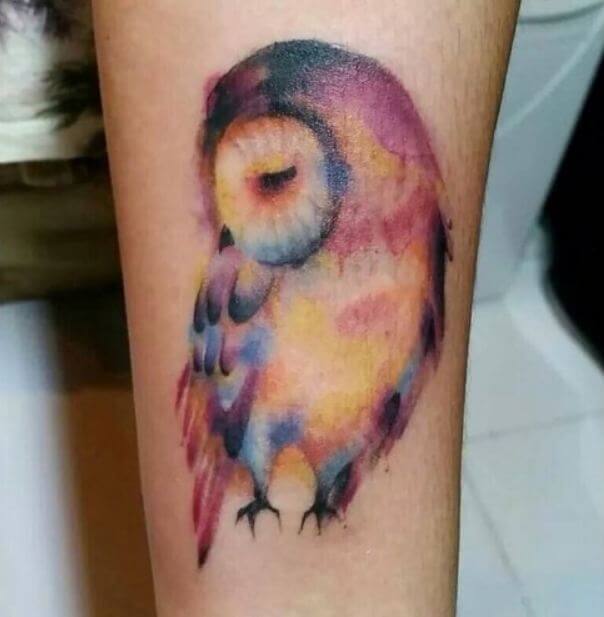 Owl Tattoos Watercolor