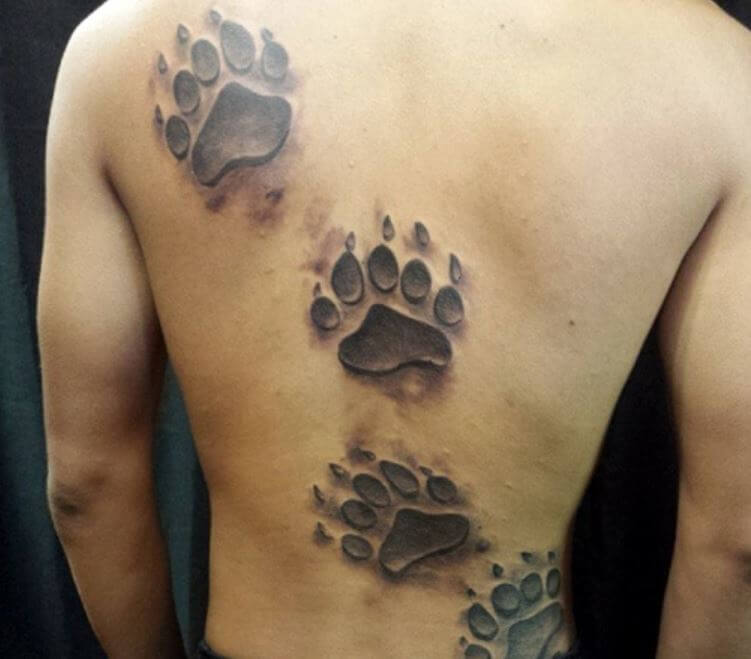 Paw Print Tattoos Bear