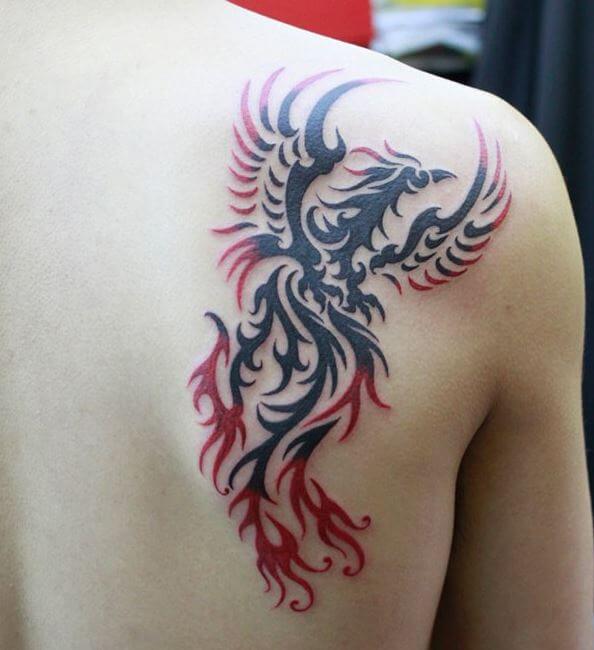 Phoenix Tattoos Design For Boys