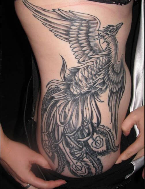 Phoenix Tattoos Design For Girls