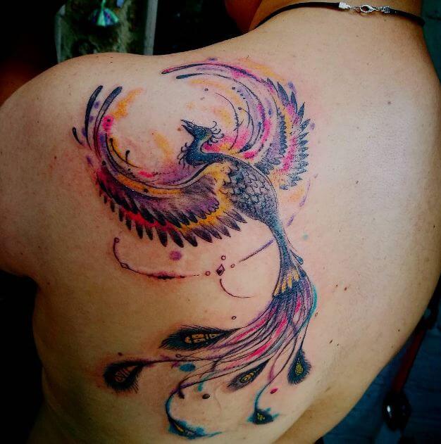 Phoenix Watercolor Tattoos