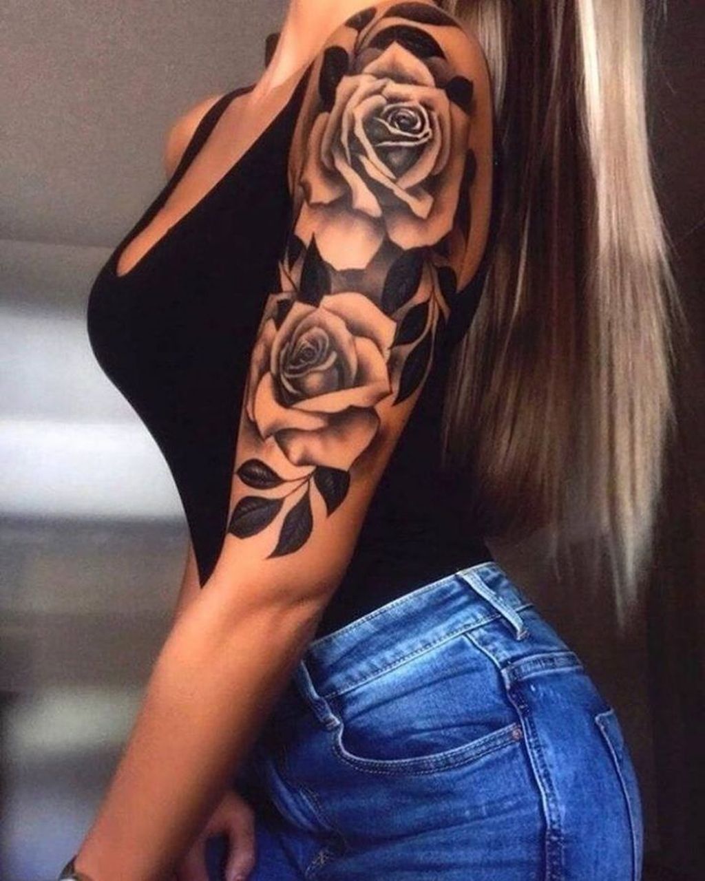 Rose And Flower Tattoos (1)
