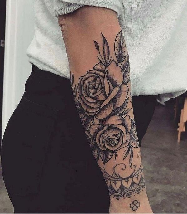 Rose And Flower Tattoos (5)