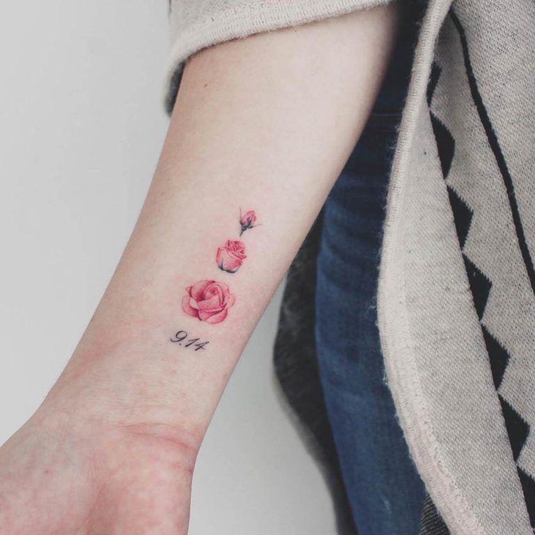 Rose And Flower Tattoos (6)