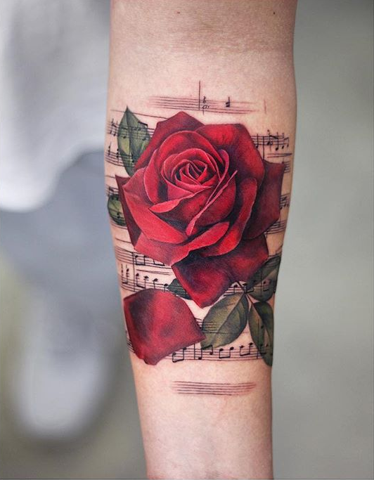 Rose And Thorns Tattoos (1)