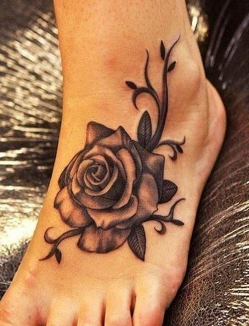 Rose And Vines Tattoos