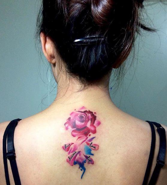 Rose Tattoo Watercolor