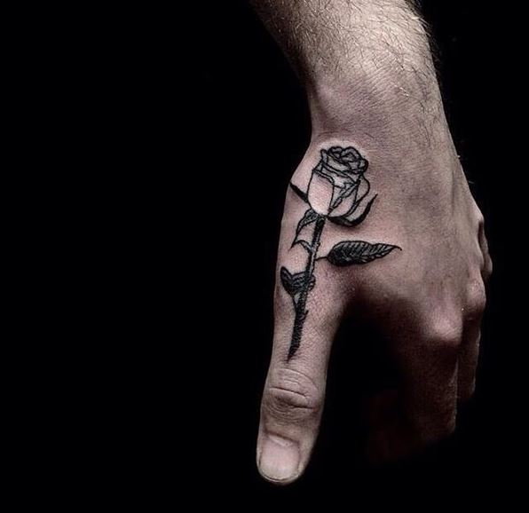 Tip 99+ about male rose tattoo on hand super cool - in.daotaonec