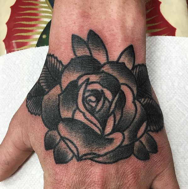 Rose Tattoos On Hand