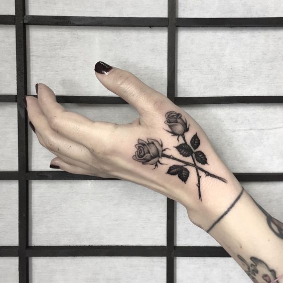 Roses On Arm Tattoos (1)