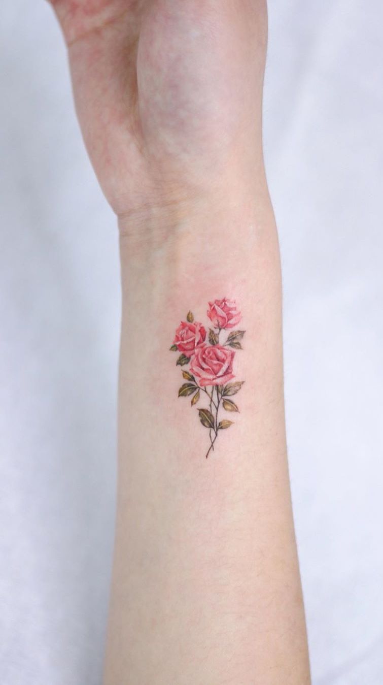Roses Tattoos On Back (8)