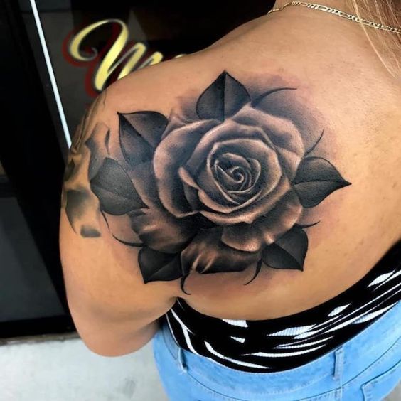 Roses With Pearls Tattoo (6)